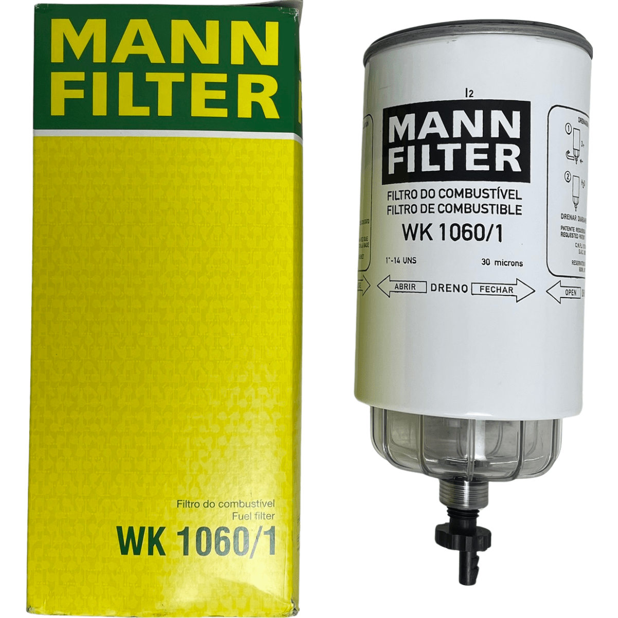 Filtro Racor Scania S4 Volvo NH FH Ate 2003 Com Copo Mann Filter