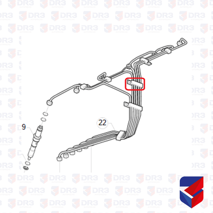 Abracadeira 5 Canos de Bico Scania S4 1344865 006767 Br Company