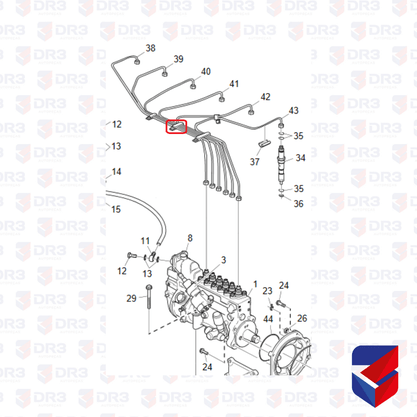 Abracadeira 5 Canos de Bico Scania S4 1344865 006767 Br Company