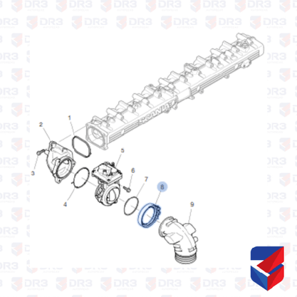 Abracadeira Intercooler Scania S4 S5 1445398 005707 Cipec
