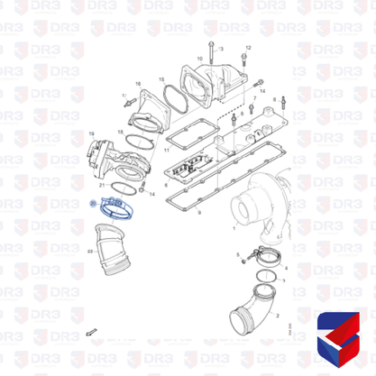 Abracadeira Intercooler Scania S4 S5 1445398 005707 Cipec