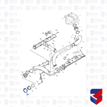 Abracadeira Intercooler Scania S4 S5 1445398 005707 Cipec