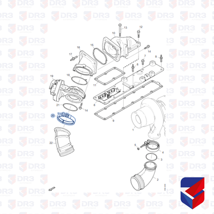 Abracadeira Intercooler Scania S4 S5 1445398 008749 BrCompany