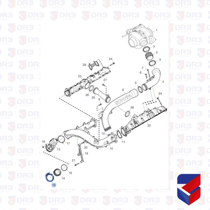 Abracadeira Intercooler Scania S4 S5 1445398 008749 BrCompany