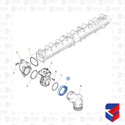 Abracadeira Intercooler Scania S4 S5 1445398 008749 BrCompany
