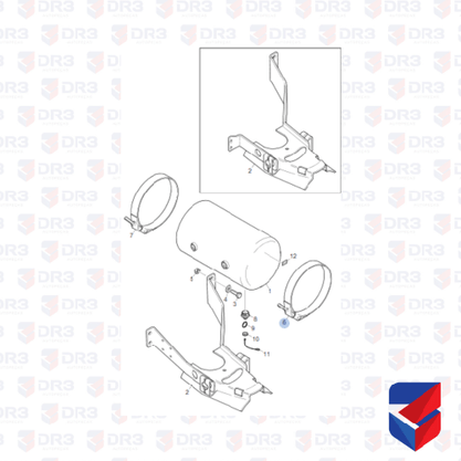 Abracadeira Reservatorio Ar Scania S4 S5 1391956 013271 Cipec