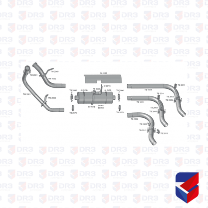 Abracadeira Silencioso Scania 112 113 142 143 543771 TB2006 Fabbof