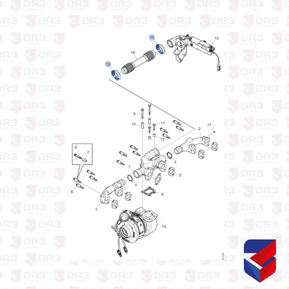 Abracadeira Turbina Scania S4 Inox 63X70mm 1439822 BrCompany