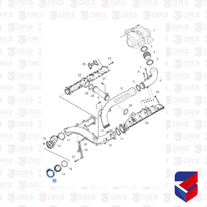 Abracadeira Turbina Scania S4 Reforcada 57x65 1439823 BrCompany