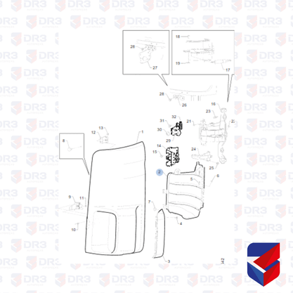 Acabamento Defletor Interno Scania S4 R LD 1381566 Cepam