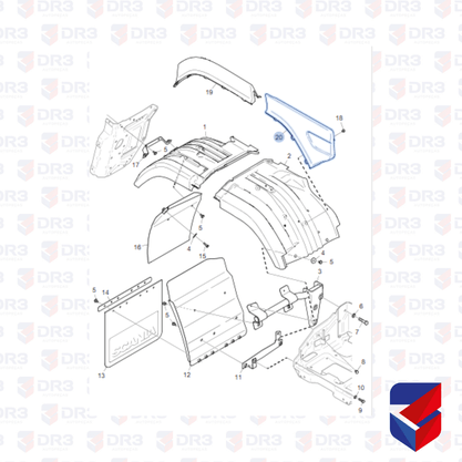 Acabamento Guarnicao Paralama Scania S4 S5 ABS LE Fabbof