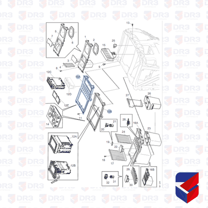 Acabamento Painel Moldura Scania S5 1898519 Original