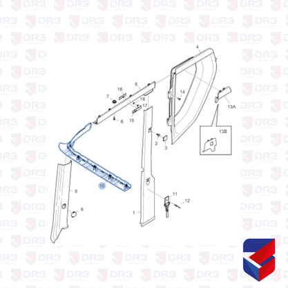 Acabamento Painel Scania NTG 2238495 2126889 Original