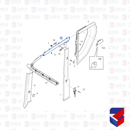 Acabamento Painel Scania NTG LE 2549539 2656387 Original