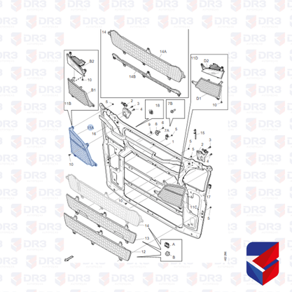 Acabamento Tela Scania NTG R S 2019 LD 2307648 10569 Original
