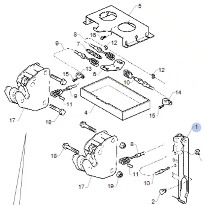 Alavanca Abertura Capo Scania S4 Bicudo 1394414 Cipec