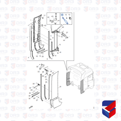 Amortecedor Defletor Ar Lateral Scania NTG 2556179 Suspentech