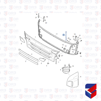 Amortecedor Grade Superior Scania S5 P 1845911 1330S Globo