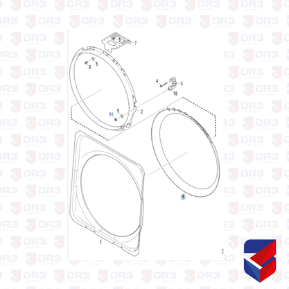 Anel Aro Radiador Scania S5 G 1440407 004115 BrCompany