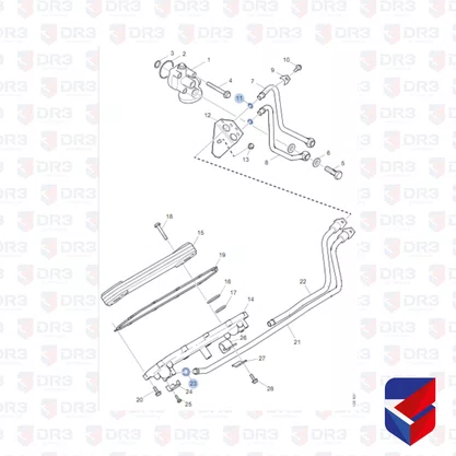 Anel Cano Radiador Oleo Caixa Scania 114 124 397920 Cipec