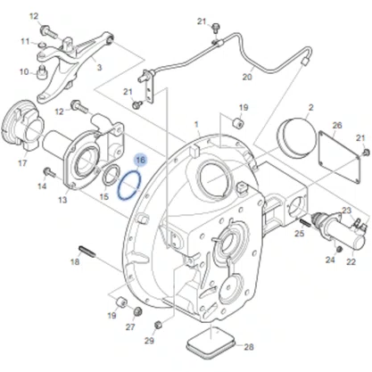 Anel Moringa Cambio Scania GRS900 1331914 006847 Original