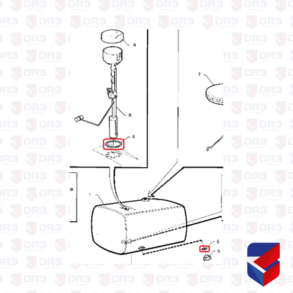 Anel Tampa Tanque Diesel Scania 242857 006692 BrCompany
