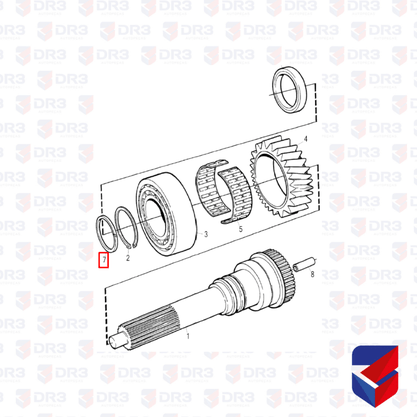 Anel Trava Eixo Piloto Scania GRS900 GRS905 1515004 BrCompany