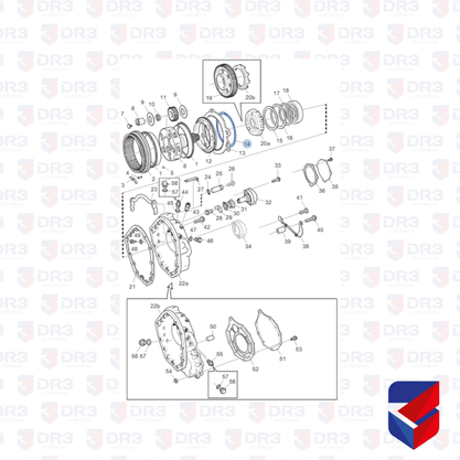 Anel Trava Seletora Scania GRS905 1302665 114486 Original