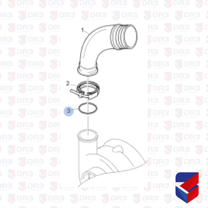 Anel Turbina Scania 114 124 Silicone Verde 1331820 Original