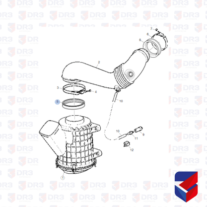 Anel Vedacao Tubo Filtro De Ar Scania S4142854 006945 BrCompany