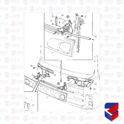 Armacao Grade Scania S4 Superior 1383610 ME1600 Edreaza