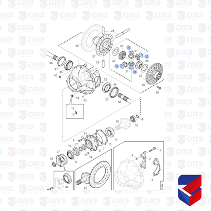 Arruela Encosto Engrenagem Planetaria Scania Dif R885 Diesel Technic