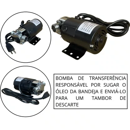 BANDEJA CARRINHO COLETOR OLEO 110V CAPACIDADE 62 LITROS