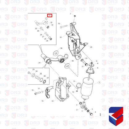 Batente Cabine Suspensao Dianteiro Scania 124 1349810 BrCompany