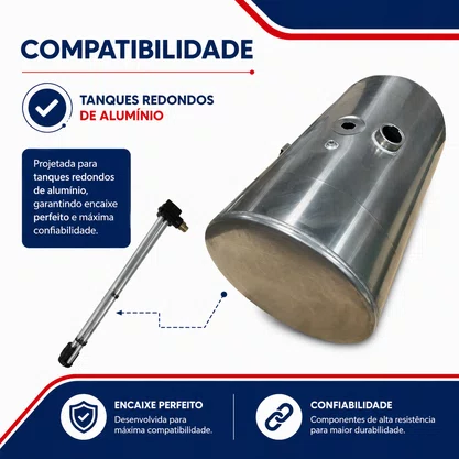 Boia Tanque Aluminio Scania Redondo 1790950 2568898 Original