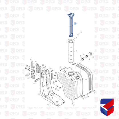 Boia Tanque Arla Scania Plug Redondo 1831370 2274870 Original