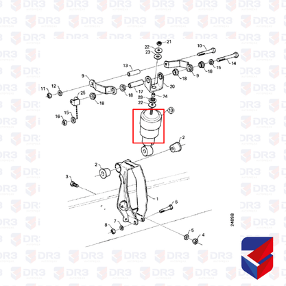 Bolsa Pneumatica Cabine Traseiro Scania 113 1348121 Suspentech