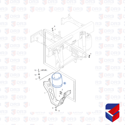 Bolsa Pneumatica 3 Eixo Levante Scania S4 S5 1865759 Suspentech