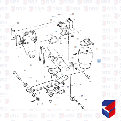 Bolsa Pneumatica Tracao Truck Scania S4 S5 1543691 Suspentech