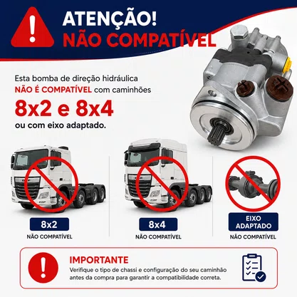Bomba Direcao Hidraulica Daf XF105 CF85 1687826 1797652 Bester