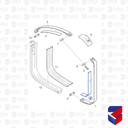 Borracha Cinta Tanque Aluminio Quadrado Scania Cipec