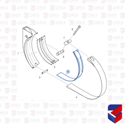Borracha Cinta Tanque Aluminio Redondo Scania Original