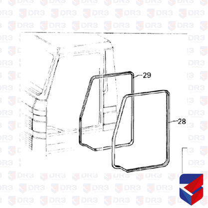 Borracha Porta Externa Scania 112 113 336590 296397 BrCompany