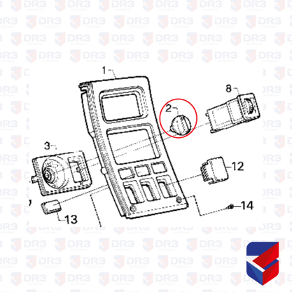 Botao Farol Scania 113 S4 Menor