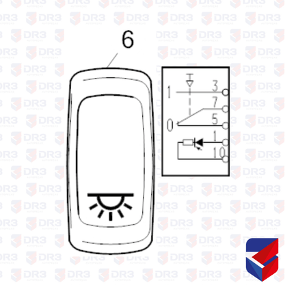 Botao Iluminacao Luz Interna Scania S5 421859 Original
