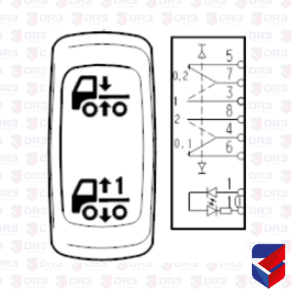 Botao Levante Truck Scania S5 1929941 Original