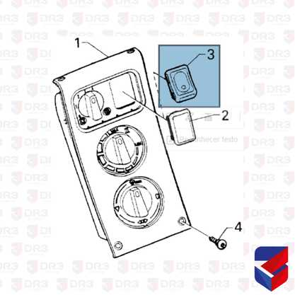 Botao Recirculacao Interno Externo Scania S4 1421036 Original