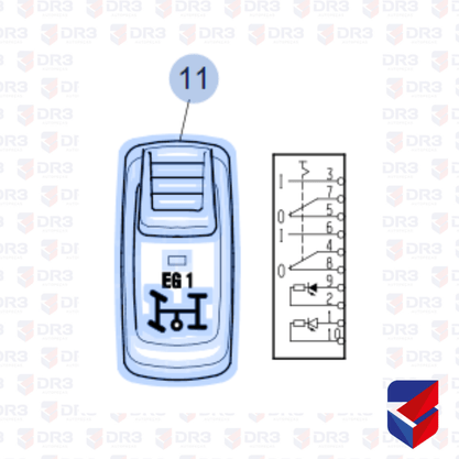 Botao Tomada Forca EG1 Scania S5 1871840 Original
