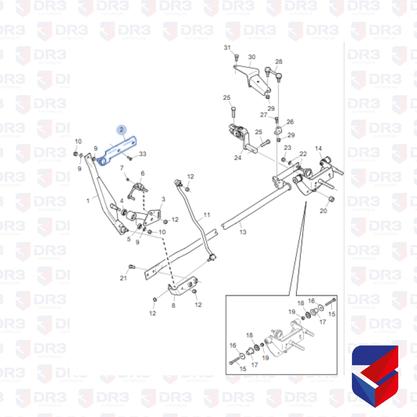 Braco Alavanca Cambio Scania S4 S5 1755649 016298 Cipec