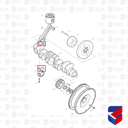 Bronzina Biela Scania 5 Cilindros 0,25 1747749 BB746 Mahle